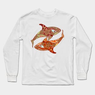 Love Whales design Long Sleeve T-Shirt